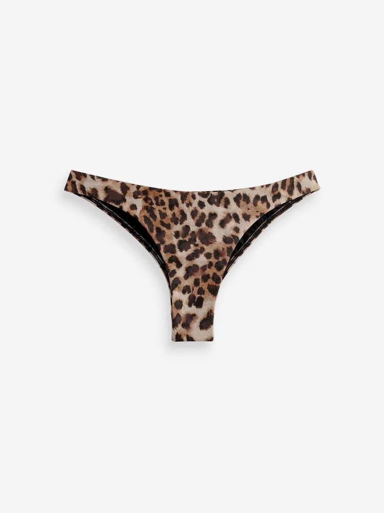 Léopard marron - Bas de bikini - Image 5 of 7