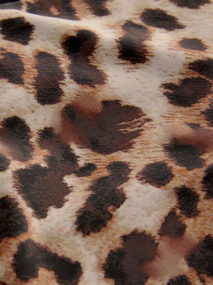 Brown Leopard Brazilian Bikini Bottoms - Image 7 of 7