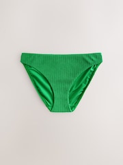 Groen geribbeld - Hoog uitgesneden bikinibroekje - Image 6 of 8