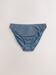 Acier Bleu Rib - Bas de bikini échancré - Image 6 de 8