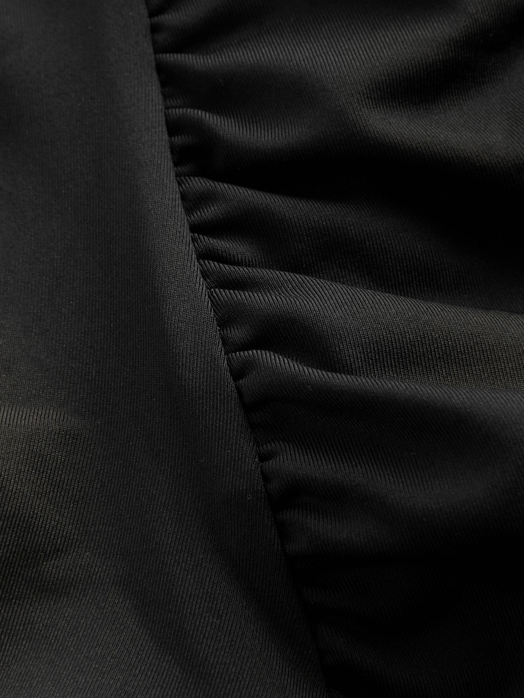 Black Maternity One Shoulder Swimsuit - Image 5 of 6