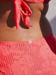 Dentelle rose corail - Bas de bikini - Image 5 of 8