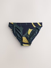Bleu marine/kaki palmier - Bas de bikini - Image 5 de 7