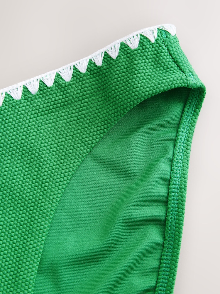 Vert - Bas de bikini Imprimé - Image 6 of 8