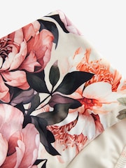 Neutre/blush fleuri - Bas de bikini taille haute - Image 8 of 9