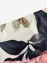 Neutre/blush fleuri - Bas de bikini taille haute - Image 9 of 9