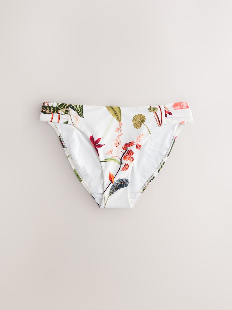 Cream bloemenjurk met ruches - Bikinibroekjes - Image 7 of 10