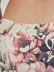 à volants Neutre/blush Floral - Bas de bikini taille haute - Image 4 of 7