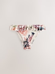 à volants Neutre/blush Floral - Bas de bikini taille haute - Image 5 of 7