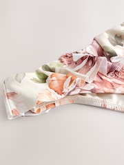à volants Neutre/blush Floral - Bas de bikini taille haute - Image 7 of 7