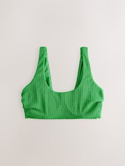 Zwart/groen - DD+ Rib Crop Bikini Tops 2 Pack - Image 8 of 11