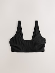 Zwart/groen - DD+ Rib Crop Bikini Tops 2 Pack - Image 9 of 11