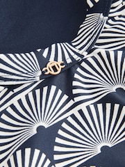 Black/Navy Fan Print - Pack de 2 bañadores con efecto vientre plano - Imagen 11 de 11