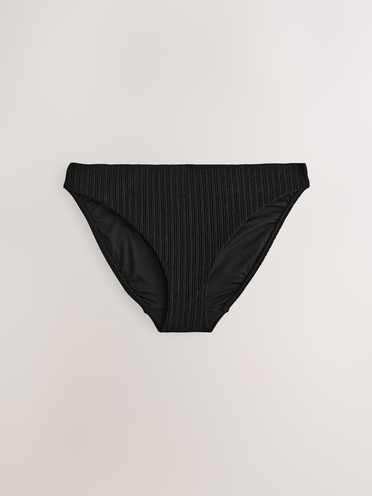 Schwarz & Grün - Gerippte Bikinihose mit hohem Beinausschnitt, 2er-Pack - Bild 2 von 5 Schwarz & Grün - Gerippte Bikinihose mit hohem Beinausschnitt, 2er-Pack - Bild 2 von 5
