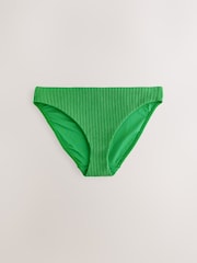 Schwarz & Grün - Gerippte Bikinihose mit hohem Beinausschnitt, 2er-Pack - Bild 3 von 5