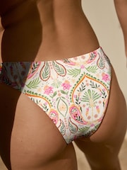 Cream/Rose à motif paisley - Bas de bikini - Image 2 of 5