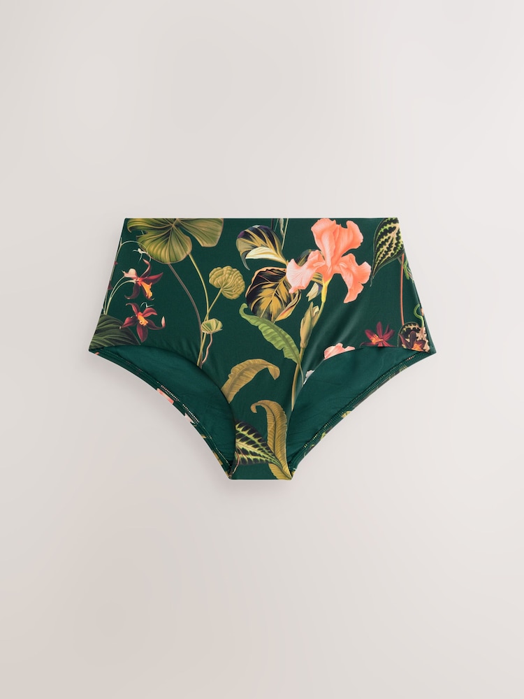Floral vert - Bas de bikini Imprimé - Image 5 of 7