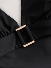 Black Black High Neck Keyhole Swimsuit - Image 9 of 10