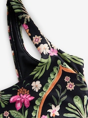 Black/Pink Paisley Tummy Control Period Scoop Swimsuit - Image 7 of 9