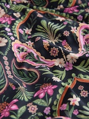 Noir/Rose Motif paisley - Haut de tankini non rembourré à armatures - Image 8 of 10