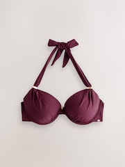 vin - Haut de bikini rembourré à bretelles et halter à armatures - Image 7 de 9