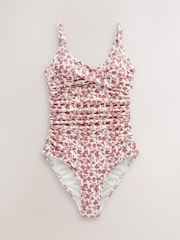 Pink Ditsy Floral, Khaki Tummy Control Swimsuits 2 Pack - Image 6 of 6
