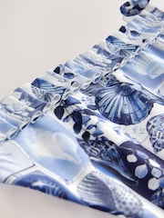 Blauw met schelp - Bikinibroekje met gestrikte zijkant - Image 8 of 9