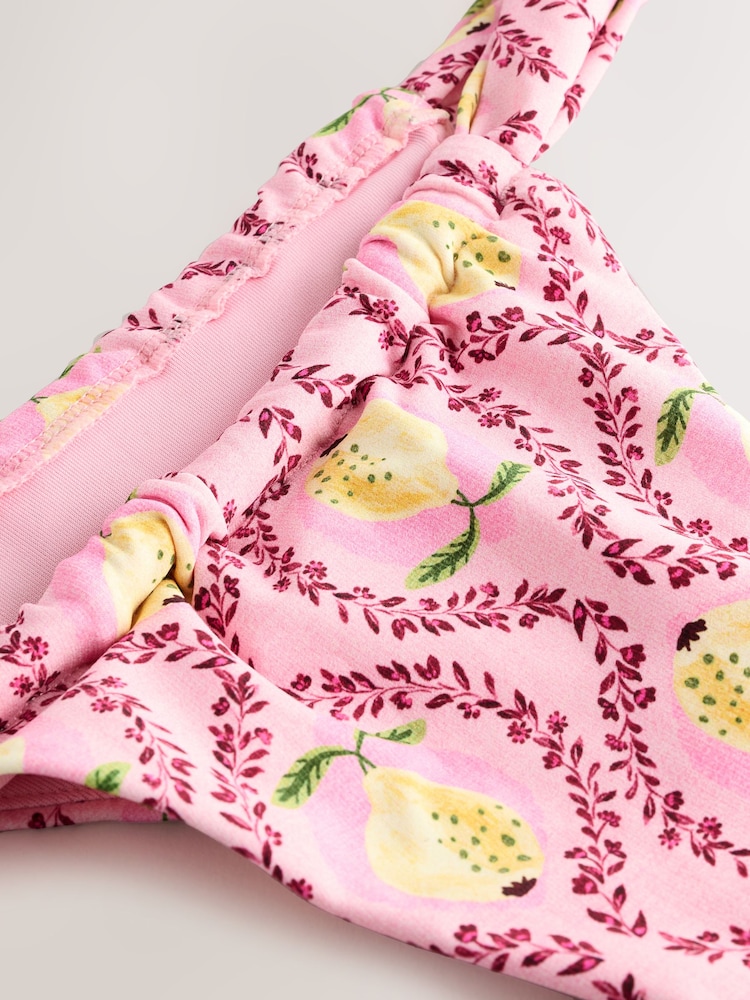 Rose Lemon Imprimé - Bas de bikini tanga - Image 10 of 11