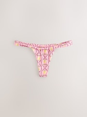 Rose Lemon Imprimé - Bas de bikini tanga - Image 9 of 11