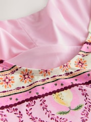 Cream/Rose à motif paisley - Haut de tankini à dos nu - Image 7 of 8