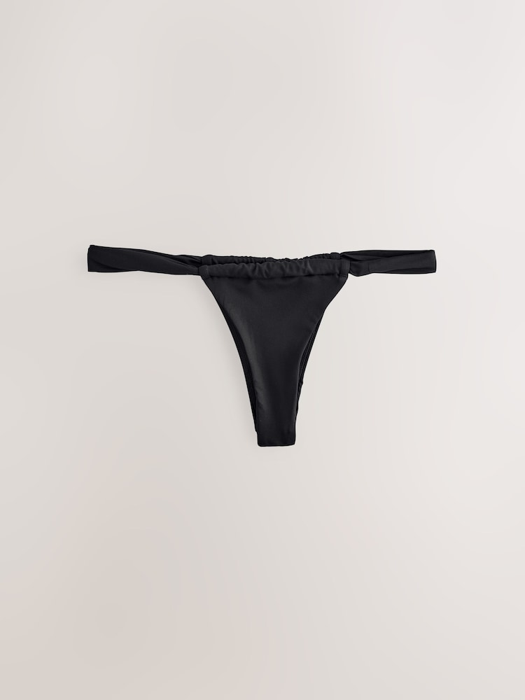 Noir - Bas de bikini tanga - Image 5 of 7