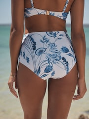 Floral blanc/bleu - Bas de bikini Imprimé - Image 3 de 8