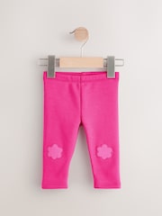 Vaaleanpunainen Kukka - Mukava fleecevuorattu leggingsit (3kk -7v) - Kuva 1 / 4