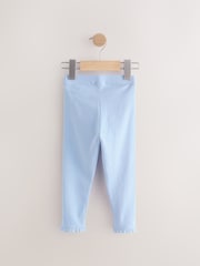 Blue Lace Trim Leggings (3mths-7yrs) - Image 5 of 7