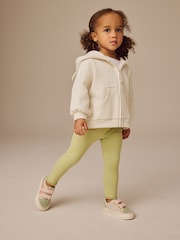 Pale Green Lace Trim Leggings (3mths-7yrs) - Image 2 of 7