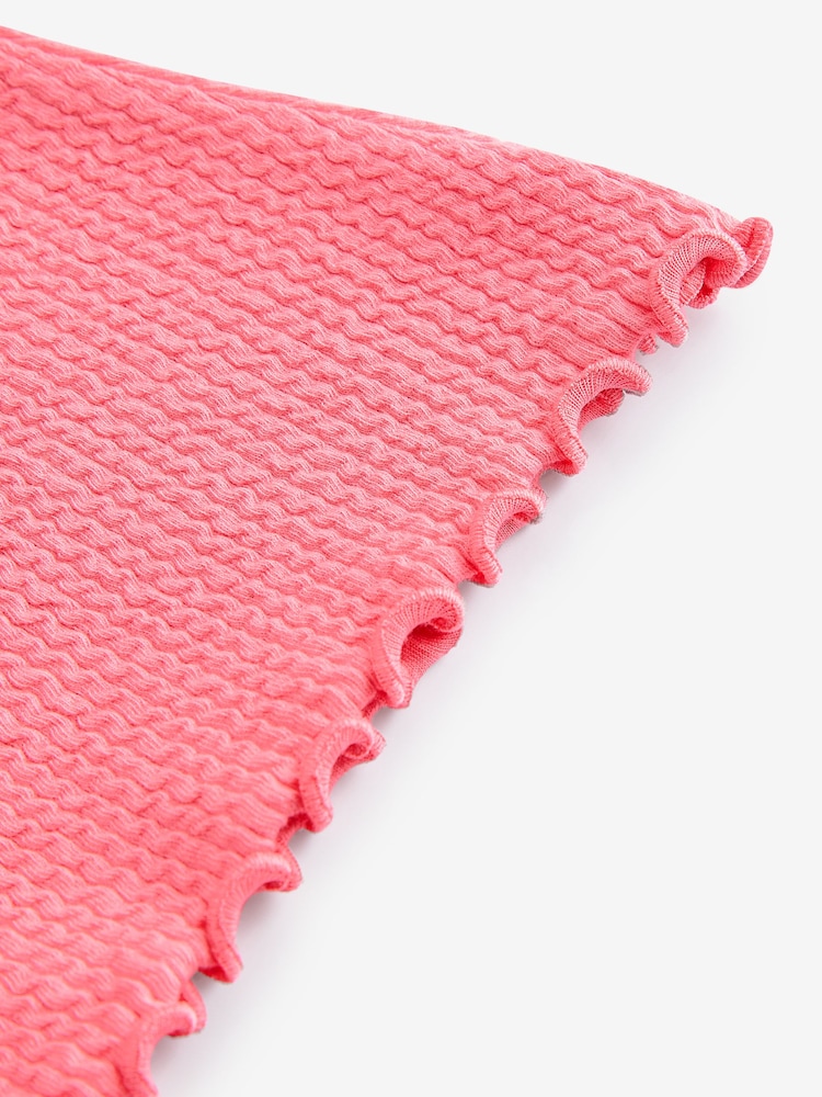 Pink Ribbed Textured Flare Leggings (3mths-7yrs) - Image 7 of 7