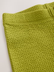 Green Ribbed Textured Flare Leggings (3mths-7yrs) - Image 6 of 7