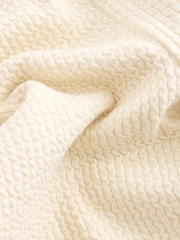 Cream Ribbed Textured Flare Leggings (3mths-7yrs) - Image 7 of 8