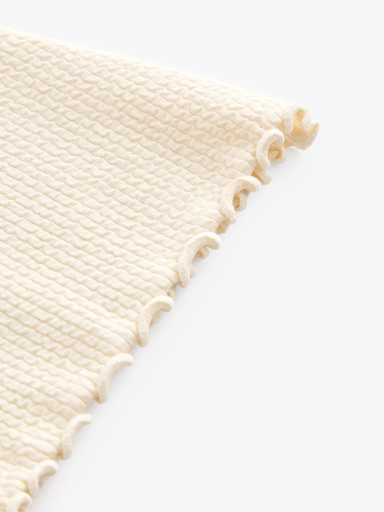 Cream Ribbed Textured Flare Leggings (3mths-7yrs) - Image 8 of 8 Cream Ribbed Textured Flare Leggings (3mths-7yrs) - Image 8 of 8