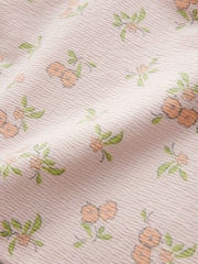 Pink Ditsy Floral Textured Barrel Leg Trousers (3mths-7yrs) - Image 8 of 8