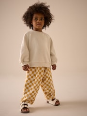 Yellow Checkerboard Textured Barrel Leg Trousers (3mths-7yrs) - Image 2 of 7