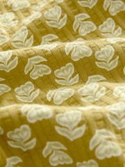 Green Ditsy Floral Textured Wide Leg Trousers (3mths-7yrs) - Image 6 of 7