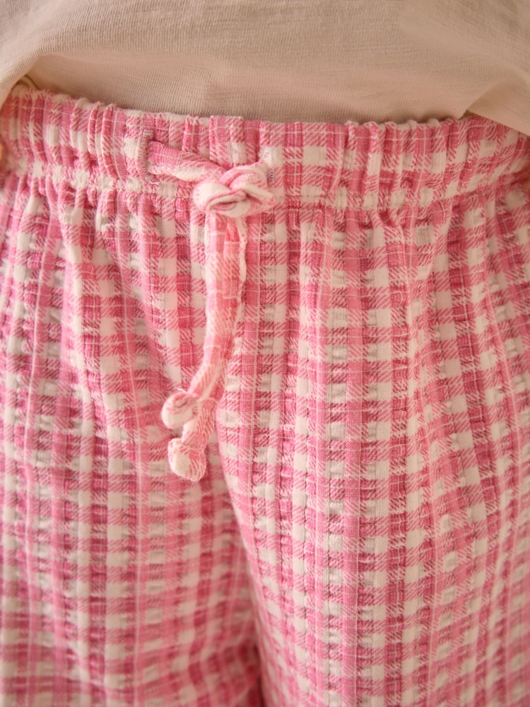 Pink Gingham Wide Leg Trousers (3mths-7yrs) - Image 4 of 8