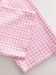 Pink Gingham Textured Wide Leg Trousers (3mths-7yrs) - Image 8 of 8