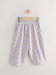 Purple Textured Barrel Leg Trousers (3mths-7yrs) - Image 4 of 7