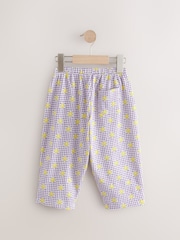 Purple Textured Barrel Leg Trousers (3mths-7yrs) - Image 5 of 7