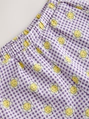 Purple Textured Barrel Leg Trousers (3mths-7yrs) - Image 7 of 7