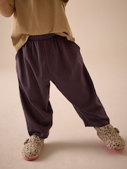 Brown Textured Barrel Leg Trousers (3mths-7yrs) - Image 1 of 9