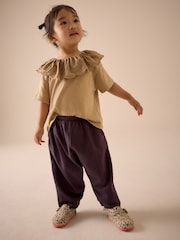 Brown Textured Barrel Leg Trousers (3mths-7yrs) - Image 2 of 9