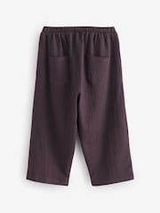 Brown Textured Barrel Leg Trousers (3mths-7yrs) - Image 6 of 9